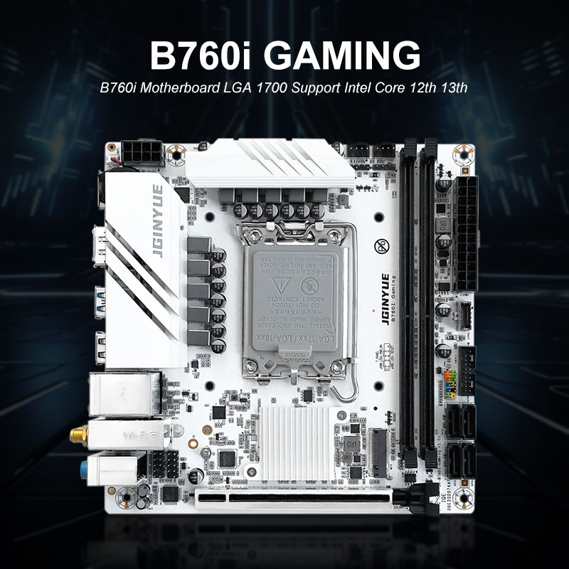 JGINYUE B760I GAMING Mini ITX  - огляд і ціна Lga1700 Itx Motherboard Ddr5