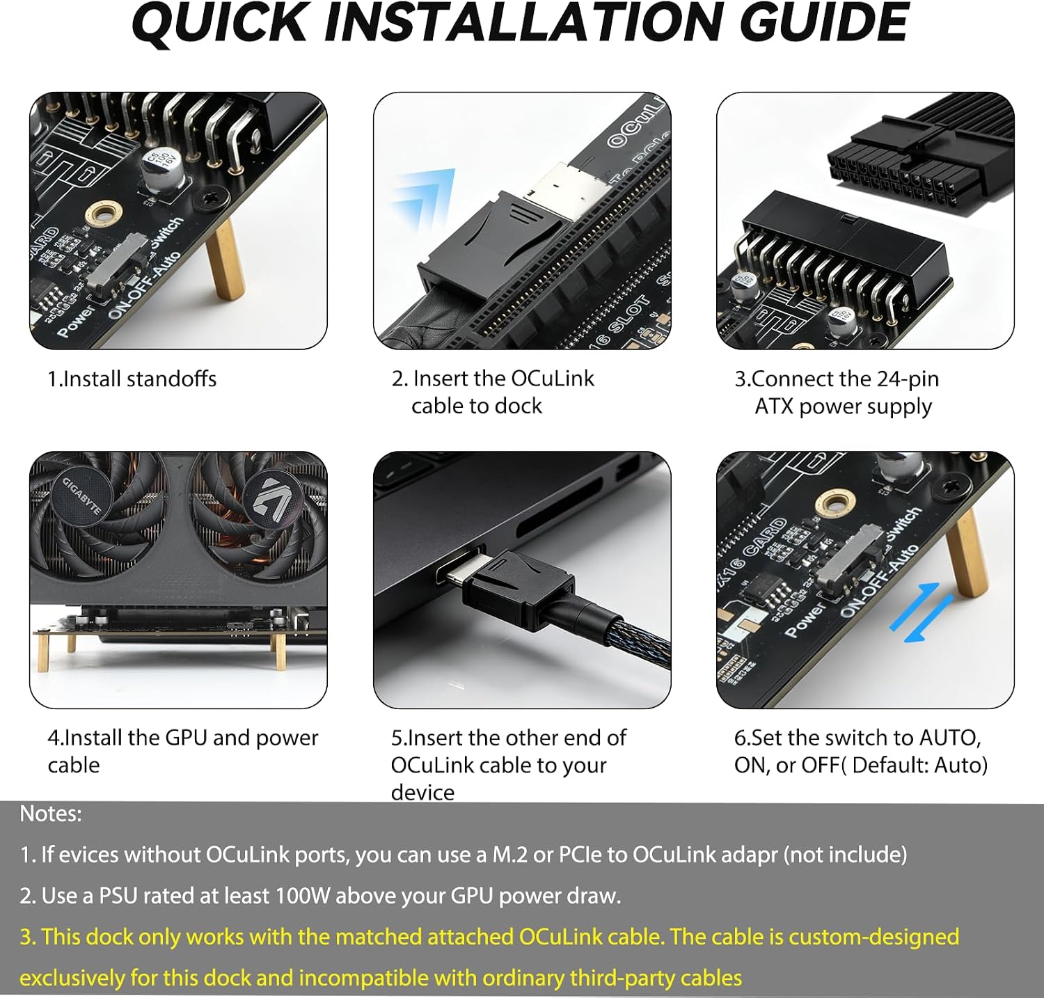 OCuLink PCIe 4.0 X4 64Gbps SFF - огляд і ціна Oculink Egpu Mini Pc