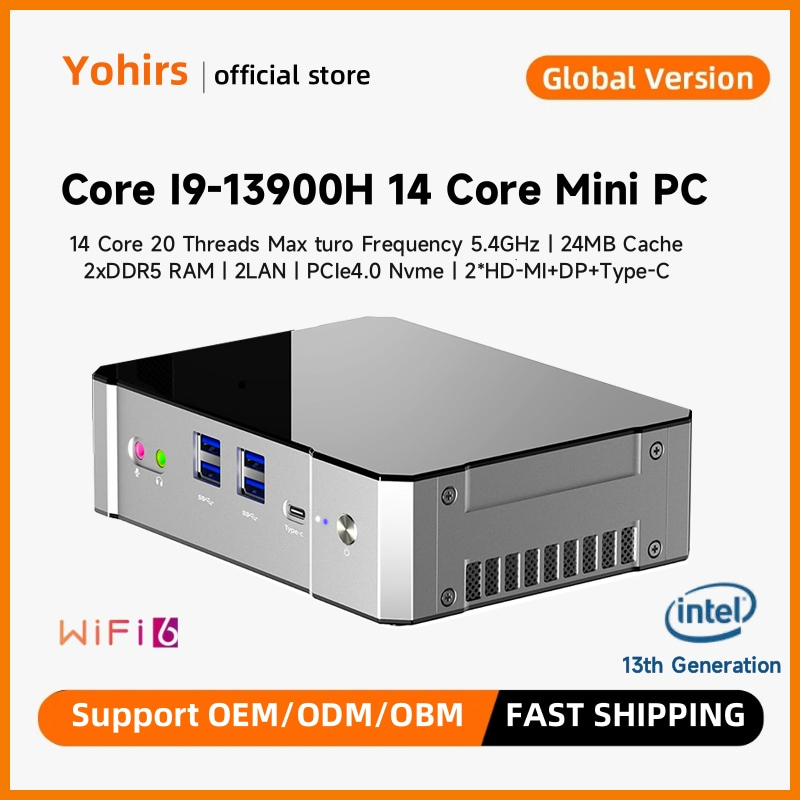 Yohirs 13th Gen i9 13900H i7 1 - огляд і ціна Intel Core I9 13900H Mini Pc